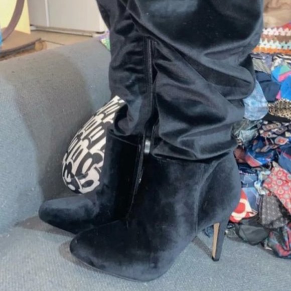 Suede Black Thigh High boots I.N.C. International Concepts - Picture 1 of 6